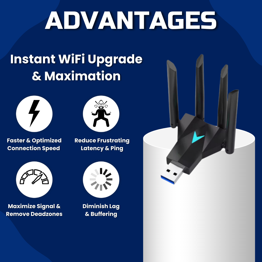 TurboPingPlus | Ultra-Low Ping Gaming WiFi Adapter